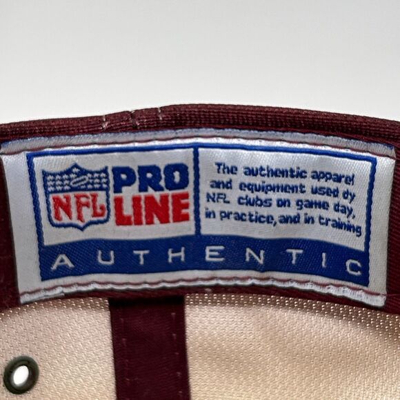Vintage 90s Washington Redskins Hat Cap Commanders Gradient Puma Pro Line Red - Picture 8 of 10